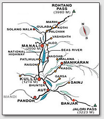 Карта долину Кулу